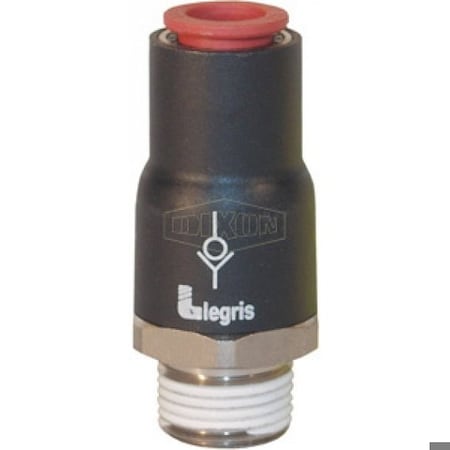 Dixon Legris by In-Line Check Valve, 1/8 x 5/32 in, MNPT x Tube, Nylon Body 79950411